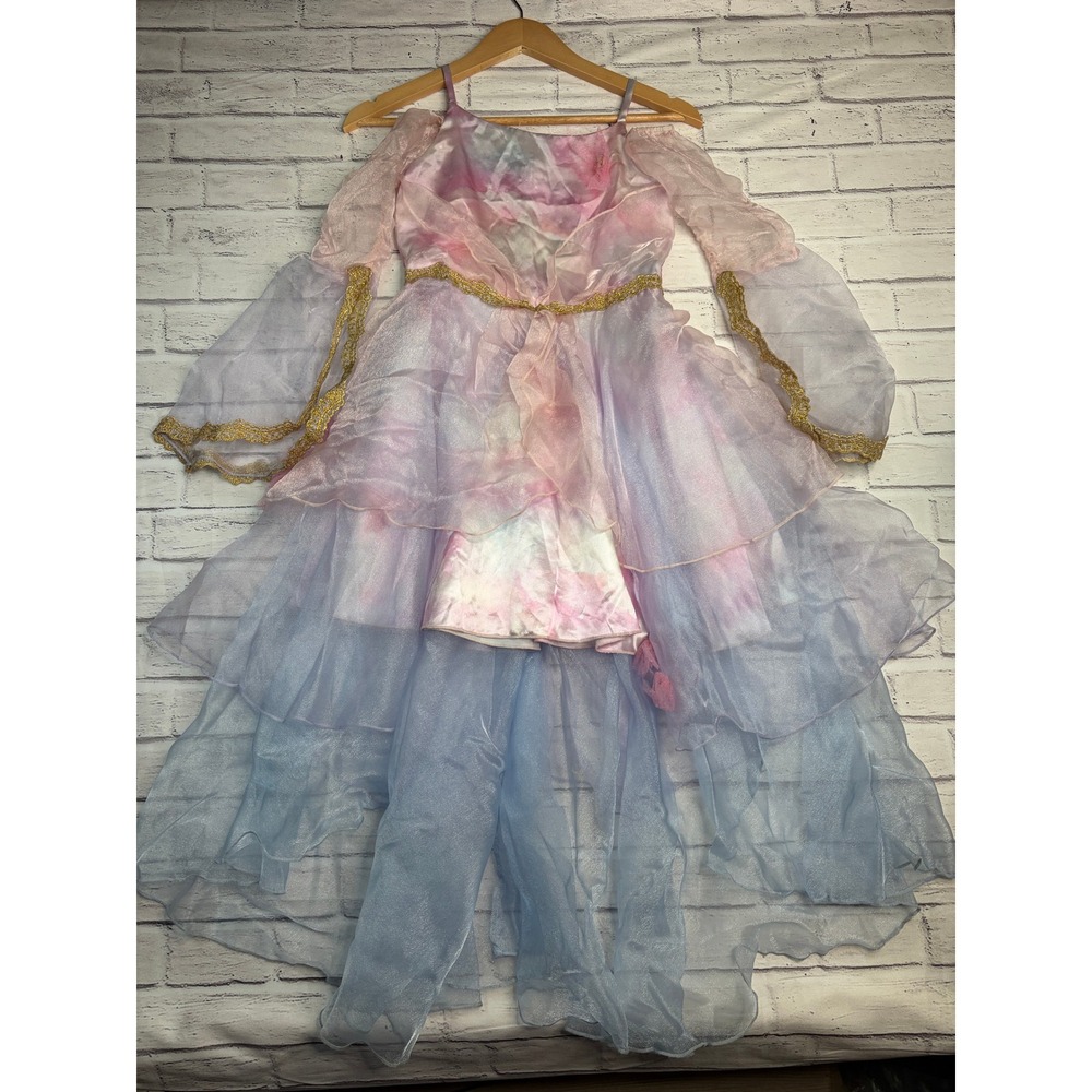 Chasing Fireflies Girls Fairy Princess Costume Dress Pink Blue Watercolor Size 8